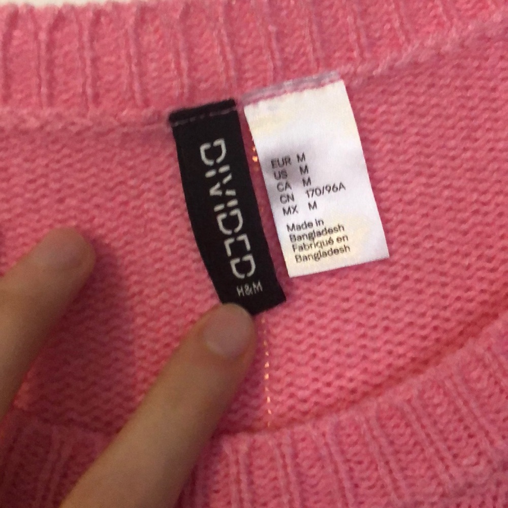 Pink Crop Sweater - Picture 2 of 2